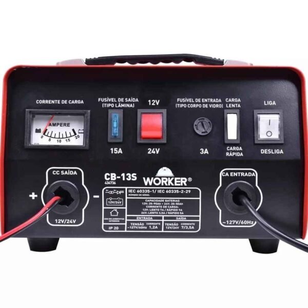 CARREGADOR BATERIA CB13S 220V - WORKER - Imagem 2