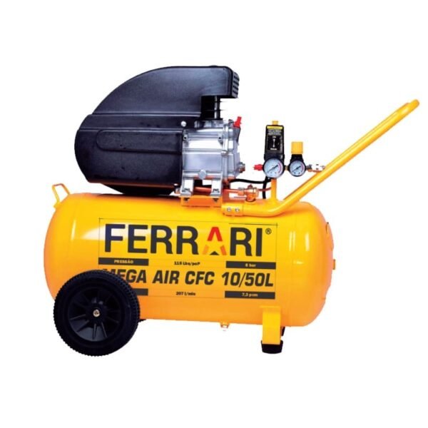 COMPRESSOR DE AR MEGA AIR CFC 10/50L 127 HP FERRARI