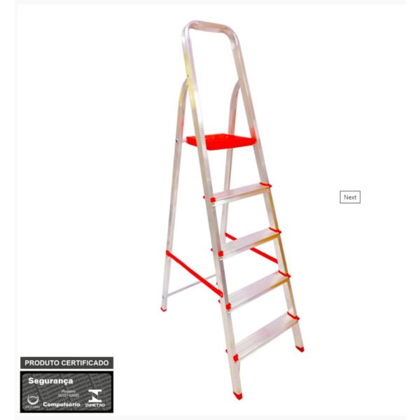 ESCADA ALUMINIO DOMESTICA 120 KG 5 DEG - BTF OURENSE ESC0064