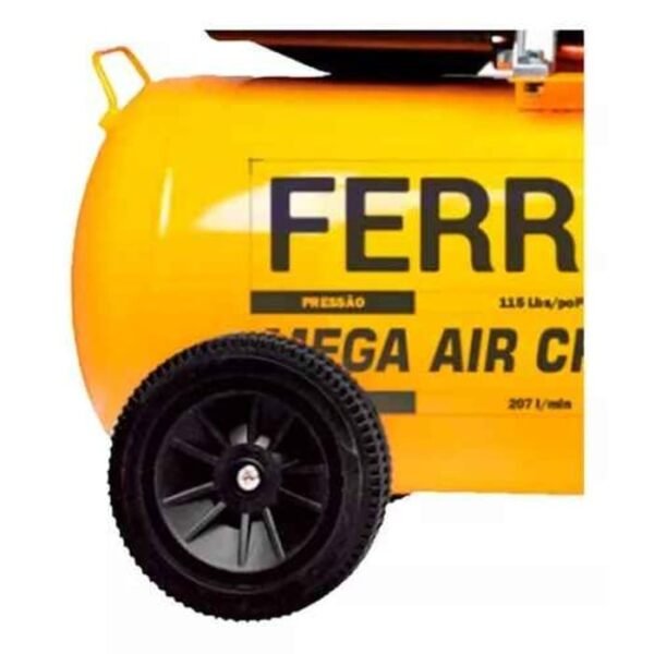 COMPRESSOR DE AR MEGA AIR CFC 10/50L 127 HP FERRARI - Imagem 2
