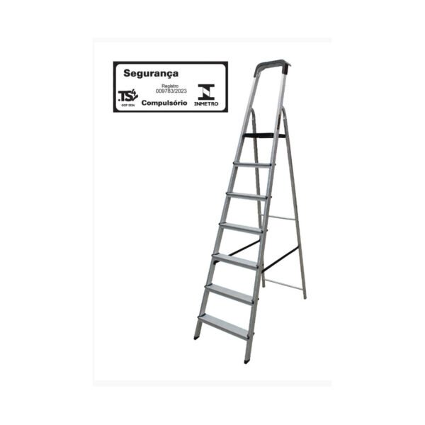 ESCADA ALUMINIO DOMESTICA BOTAFOGO PRO 7 DEG 150KG BTF ESC0027