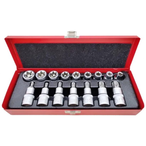 JG SOQUETE TORX FEMEA E MACHO 16PCS VIP - Imagem 2