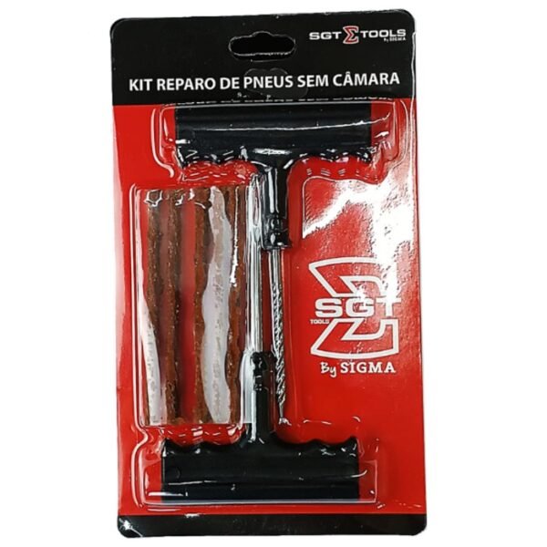 KIT REPARO DE PNEUS SEM CAMARA SIGMA