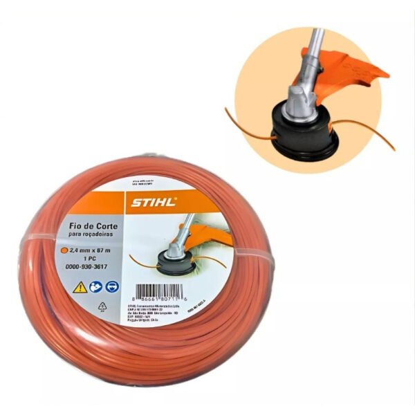 FIO DE CORTE NYLON 2,4MM 87MT STIHL 0000-930-3617