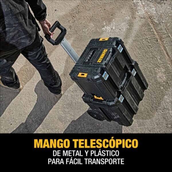 CAIXA PROFUNDA COM RODAS  TSTAK DEWALT - Imagem 3